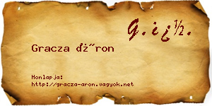 Gracza Áron névjegykártya